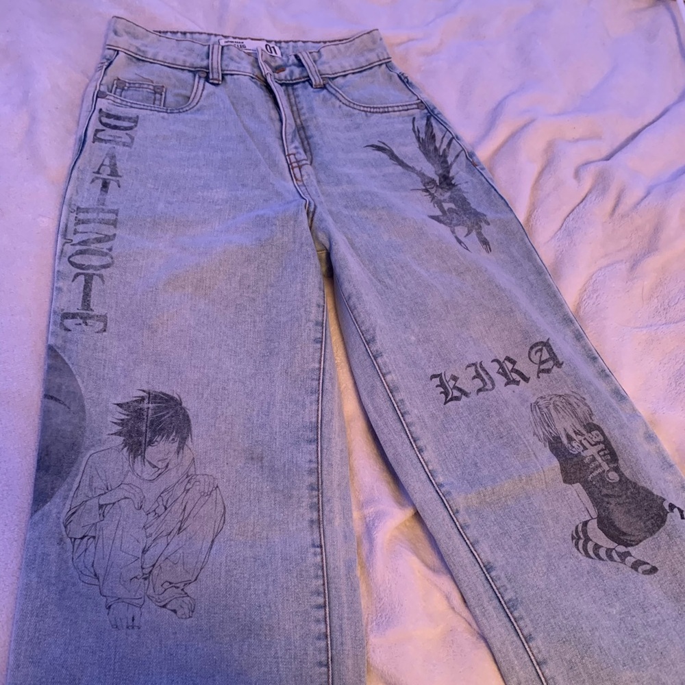 Death Note Custom Graphic Jeans
